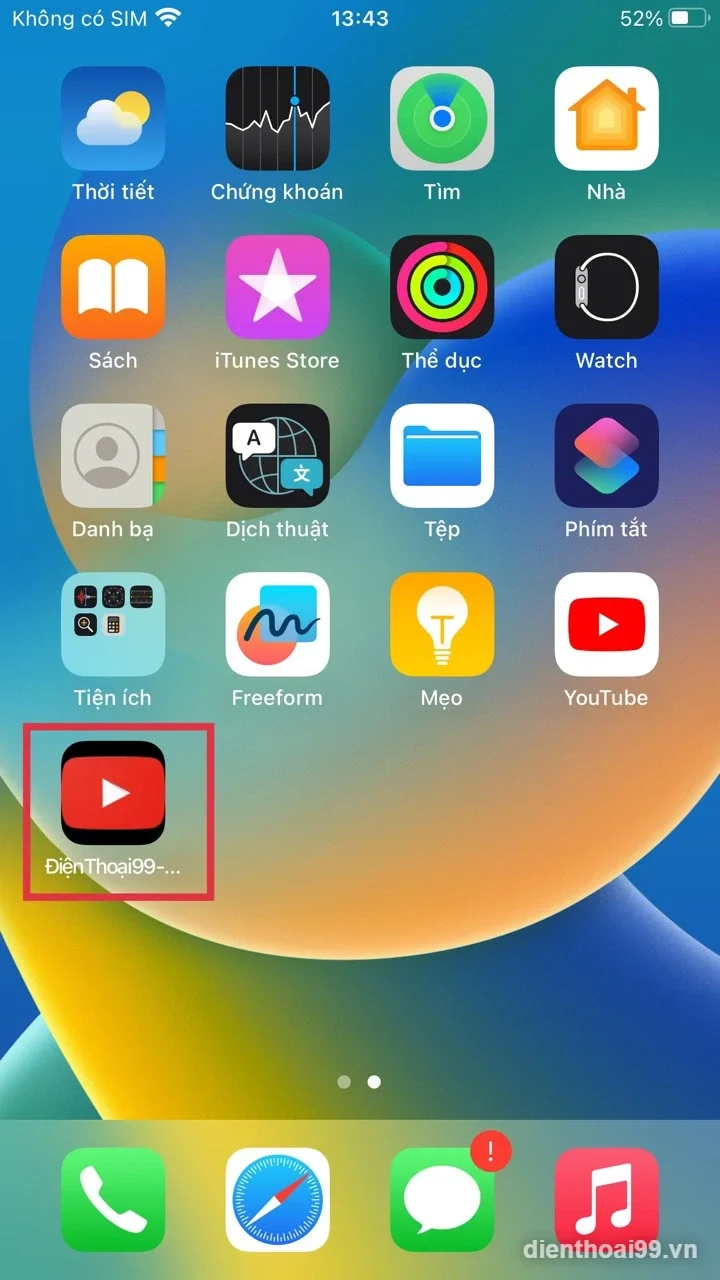Màn hình iPhone hiển thị lỗi không có SIM và sóng yếu, hướng dẫn khắc phục tại Điện Thoại 99 Đà Nẵng