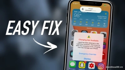 Khắc phục lỗi sạc iPhone bị vào nước, sửa chữa uy tín tại Điện Thoại 99 Đà Nẵng.