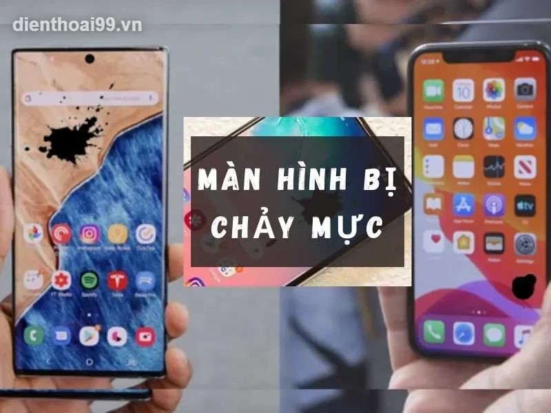 Màn hình điện thoại bị chảy mực cần thay ngay tại Điện Thoại 99 Đà Nẵng