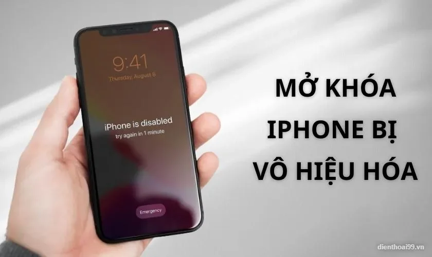 Mở khóa iPhone bị vô hiệu hóa tại Điện Thoại 99 Đà Nẵng