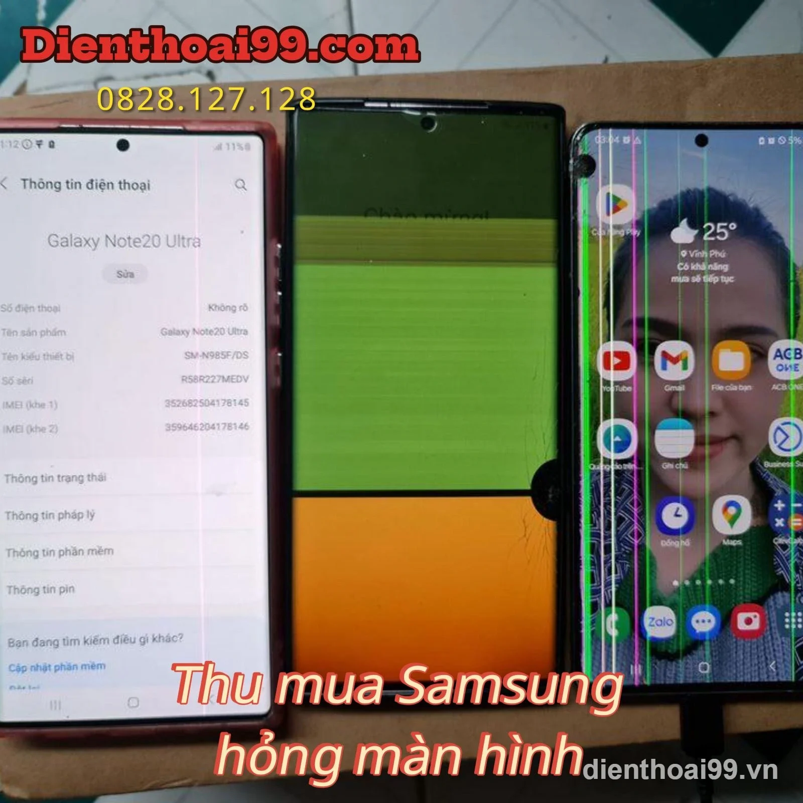 Điện Thoại 99 chuyên thu mua điện thoại Samsung hỏng màn hình tại Đà Nẵng
