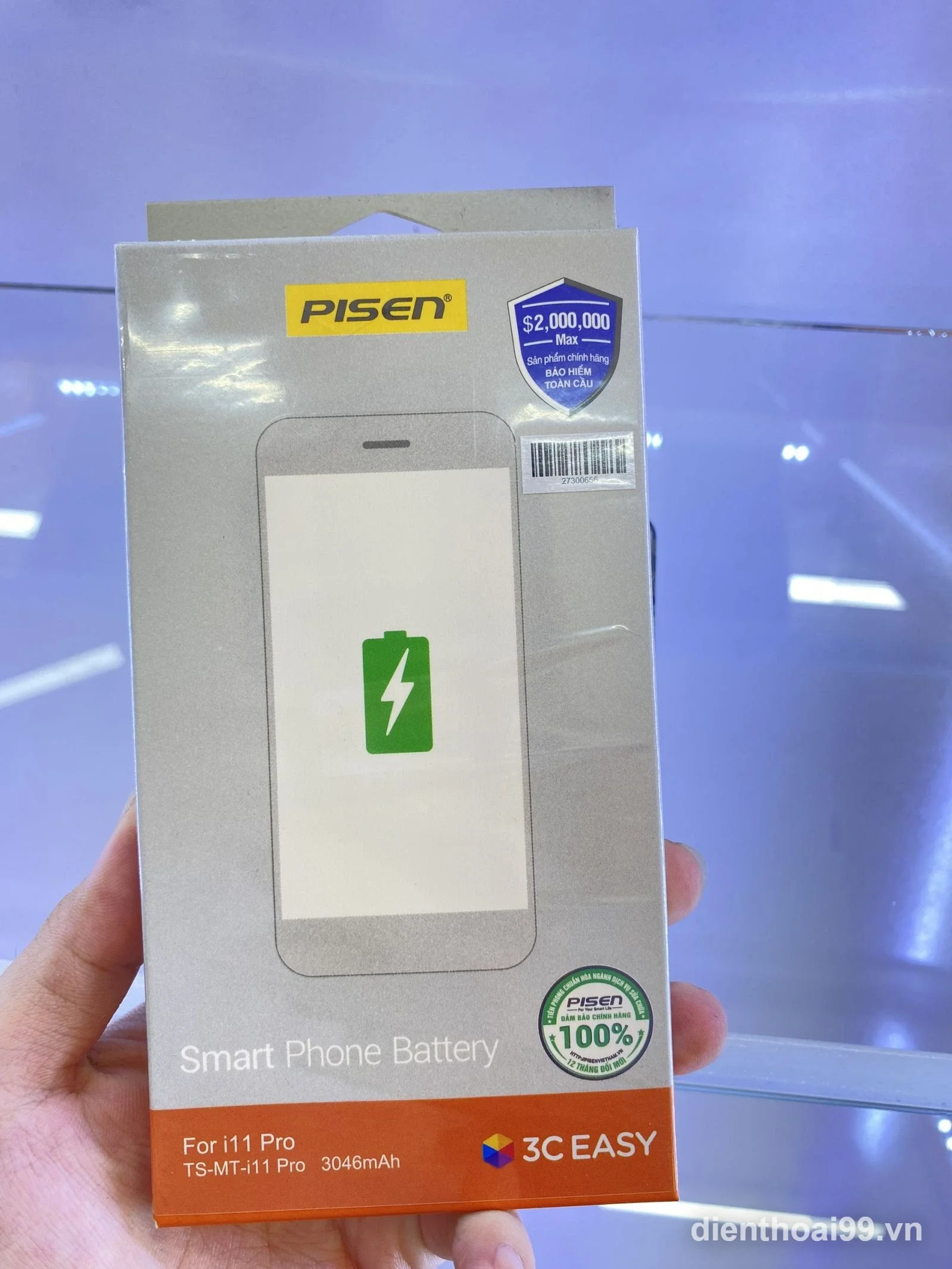 Pin Pisen chính hãng cho iPhone 11 Pro tại Điện Thoại 99