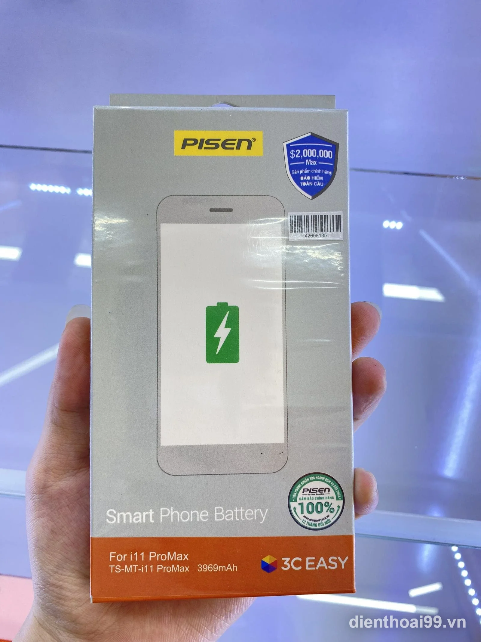 Pin Pisen chính hãng cho iPhone 11 Pro Max tại Điện Thoại 99