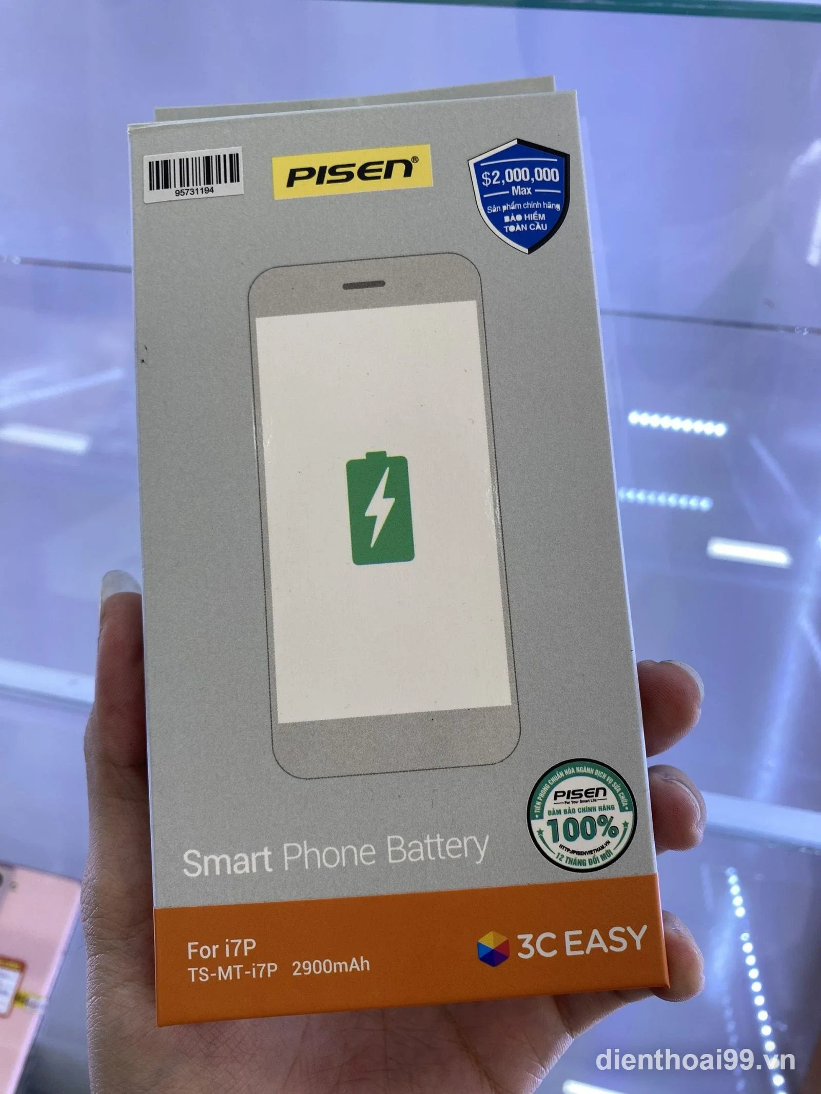 Pin Pisen chính hãng cho iPhone 7 Plus - linh kiện thay thế uy tín tại Điện Thoại 99