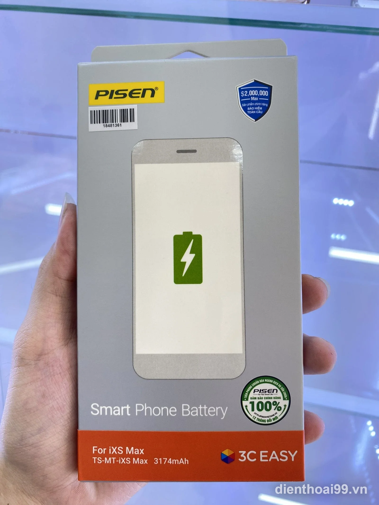 Pin Pisen chính hãng cho iPhone XS Max tại Điện Thoại 99