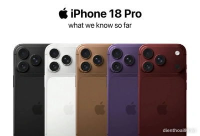 Concept điện thoại Apple iPhone 18 Pro với nhiều màu sắc, thông tin mới nhất từ Điện Thoại 99.