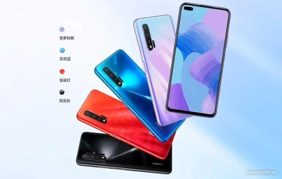 Điện thoại Huawei Nova 6 với nhiều màu sắc đẹp, chính hãng giá tốt tại Điện Thoại 99 Đà Nẵng.