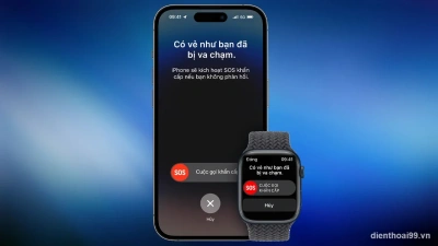 Tính năng SOS khẩn cấp trên iPhone và Apple Watch, mua sắm chính hãng tại Điện Thoại 99 Đà Nẵng.