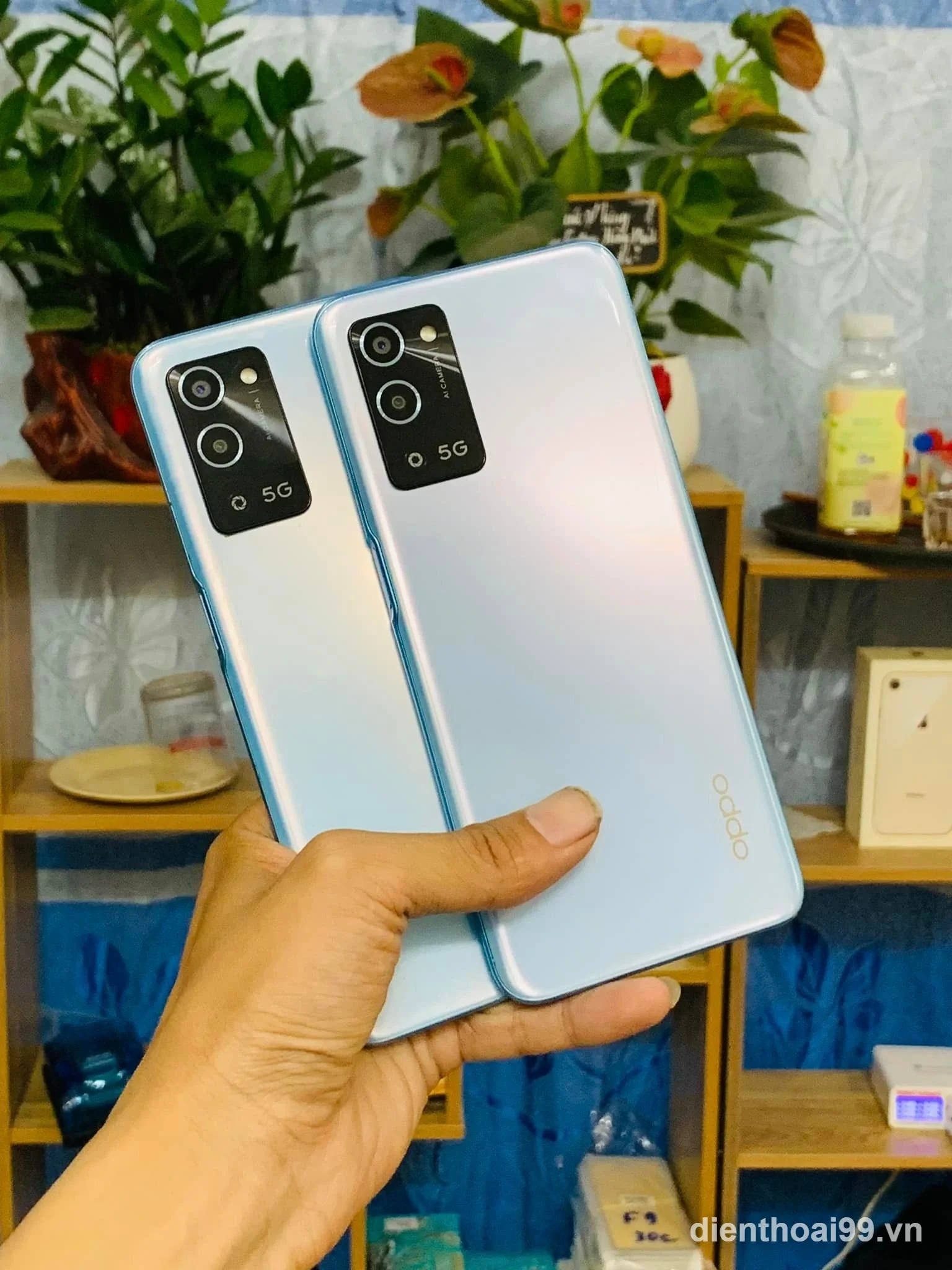 OPPO A3x màu xanh nhạt giá rẻ tại Đà Nẵng