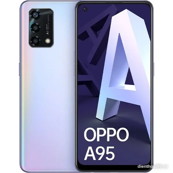 Điện thoại OPPO A95 màu bạc chính hãng giá rẻ tại Điện Thoại 99 Đà Nẵng