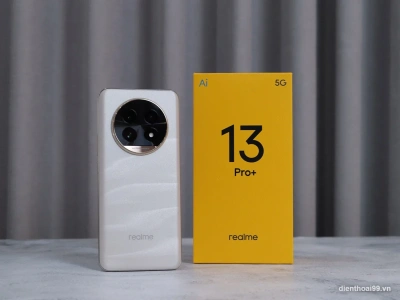 Điện thoại Realme 13 Pro Plus màu trắng chính hãng giá tốt tại Điện Thoại 99 Đà Nẵng.