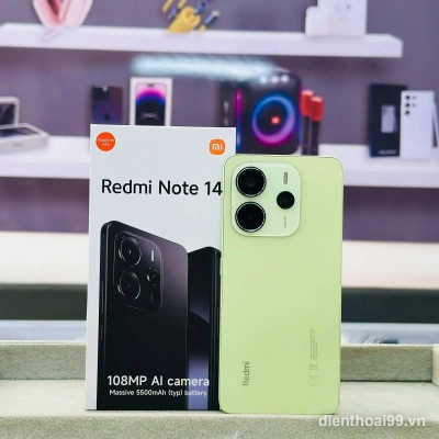 Điện thoại Xiaomi Redmi Note 14 màu xanh nhạt chính hãng giá tốt tại Điện Thoại 99 Đà Nẵng