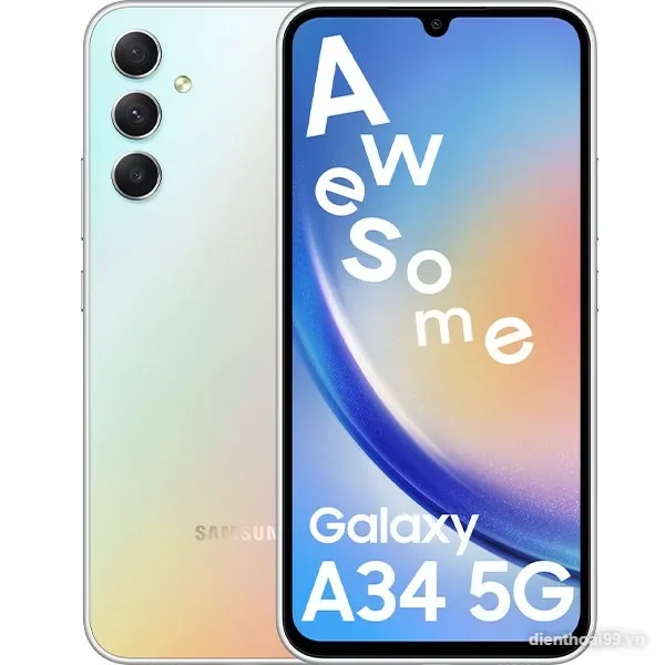 Samsung Galaxy A34 5G màu bạc chính hãng giá rẻ Đà Nẵng