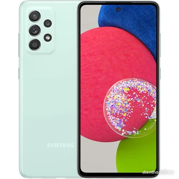 Điện thoại Samsung Galaxy A52s 5G màu xanh nhạt like new giá rẻ tại Điện Thoại 99 Đà Nẵng
