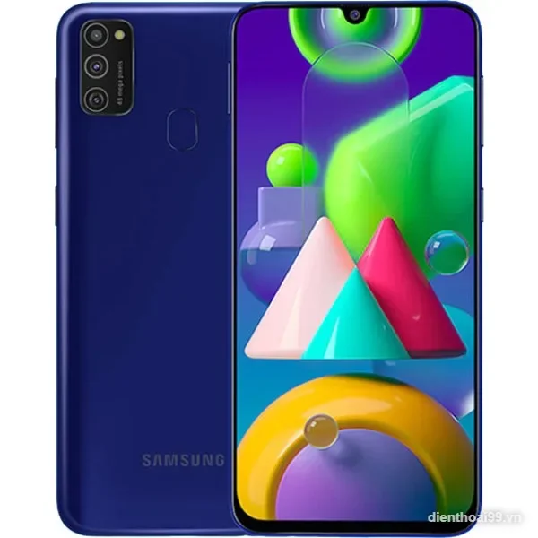 Điện thoại Samsung Galaxy M21 màu xanh chính hãng giá rẻ tại Điện Thoại 99 Đà Nẵng