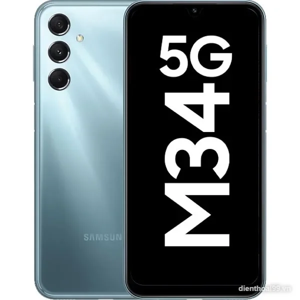 Điện thoại Samsung Galaxy M34 5G màu xanh chính hãng giá tốt tại Điện Thoại 99 Đà Nẵng