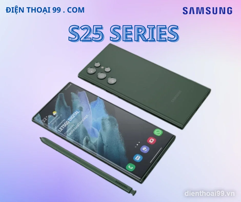 Samsung Galaxy S25 Ultra màu xanh lá chính hãng tại Điện Thoại 99 Đà Nẵng