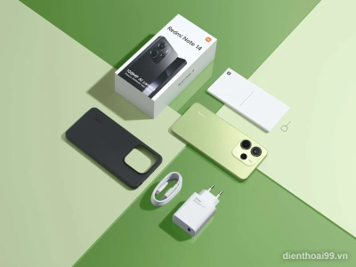 Điện thoại Xiaomi Redmi Note 14 màu xanh chính hãng giá rẻ tại Điện Thoại 99 Đà Nẵng.