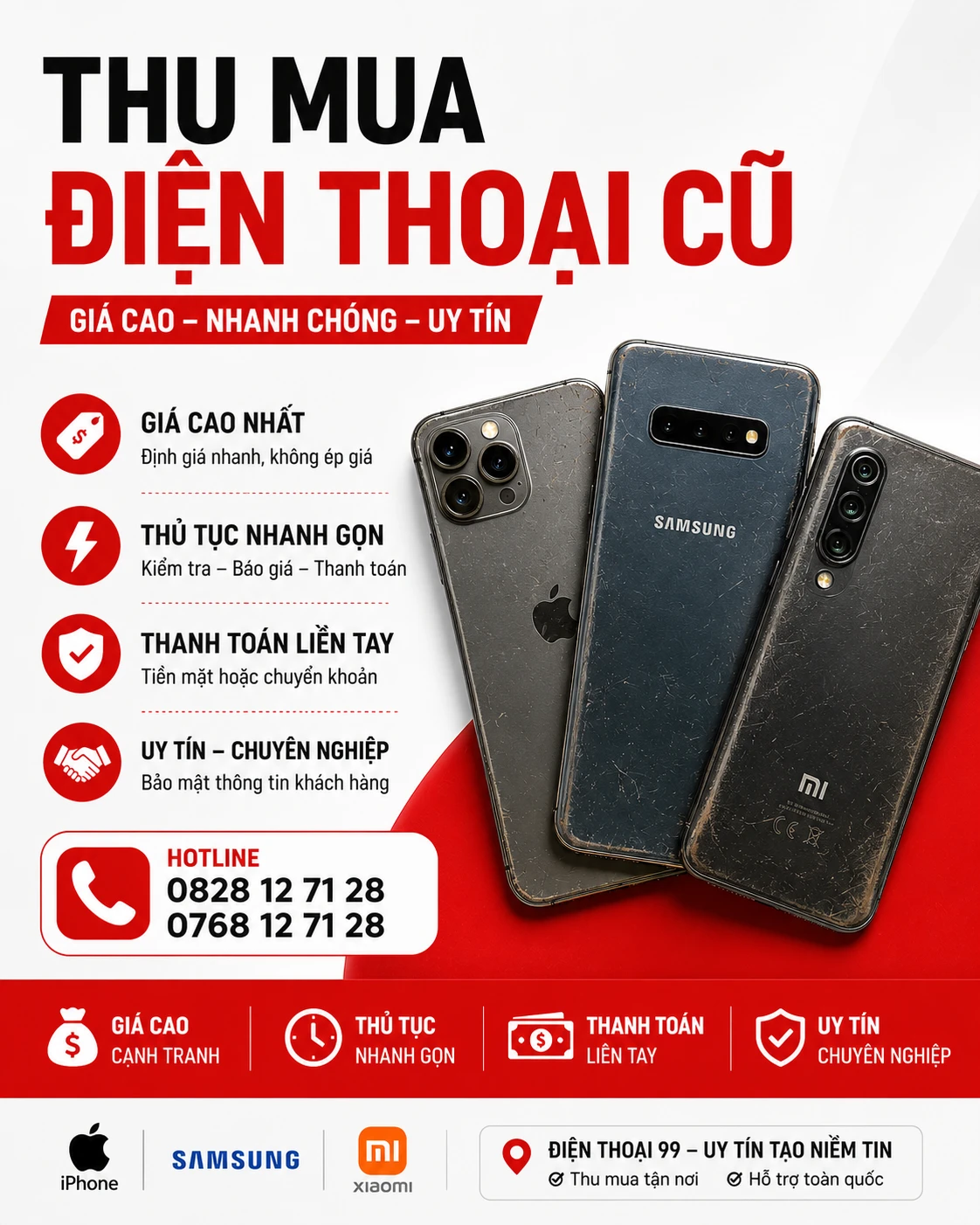 Thu mua điện thoại cũ tại Hàm Nghi đà nẵng