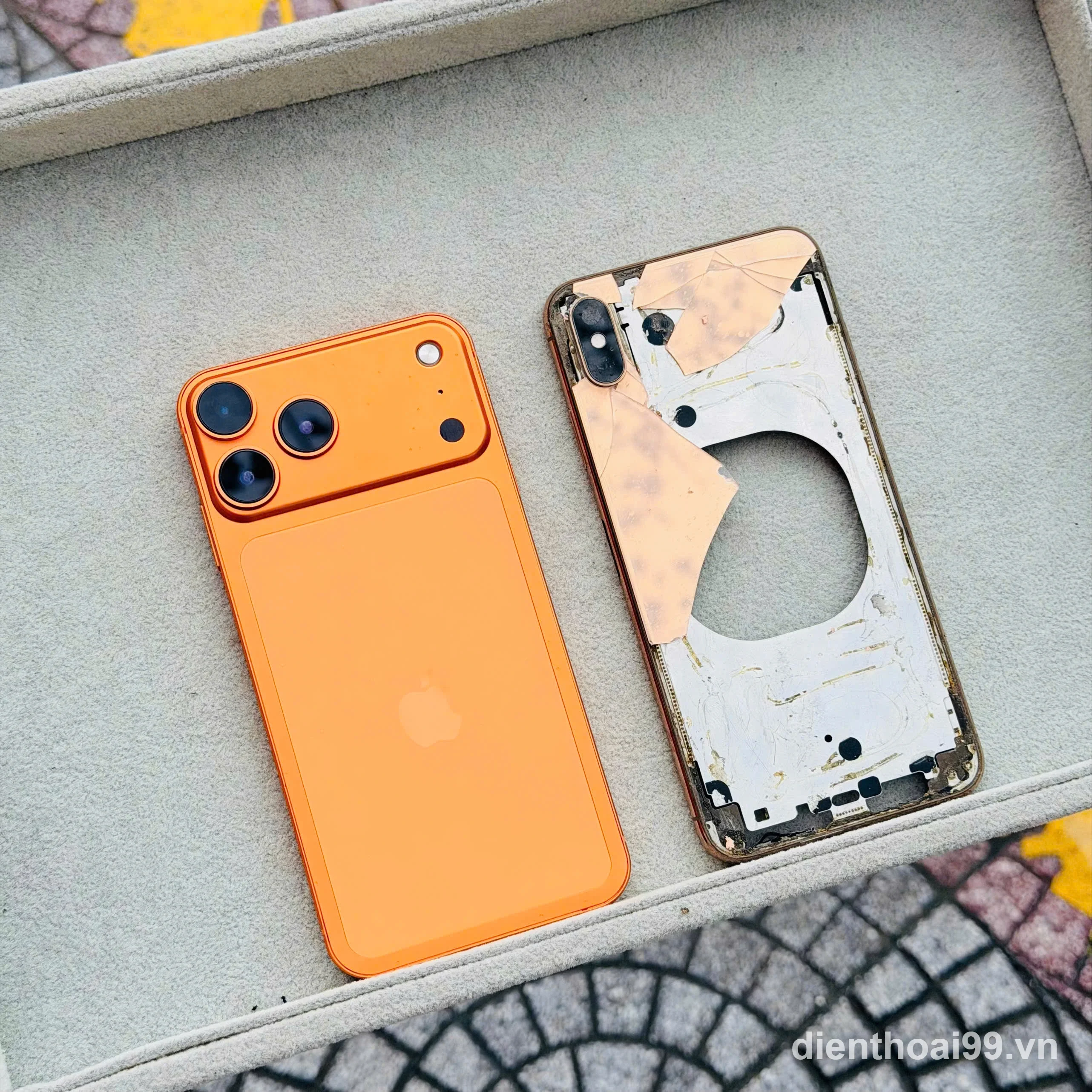 Độ vỏ Điện Thoại iPhone 7 Lên Đời 16, 17 Đẹp Như Mới Tại Đà Nẵng