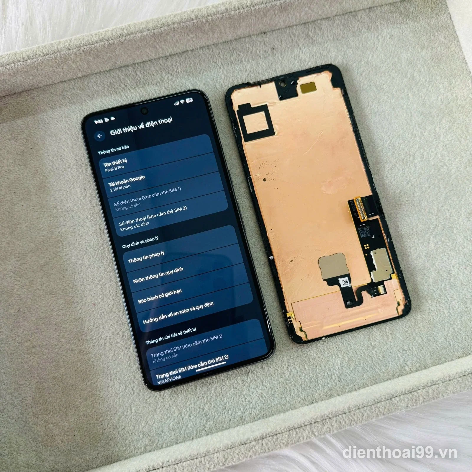 Thay màn hình Google Pixel 8 Pro lấy ngay tại Điện Thoại 99 Đà Nẵng