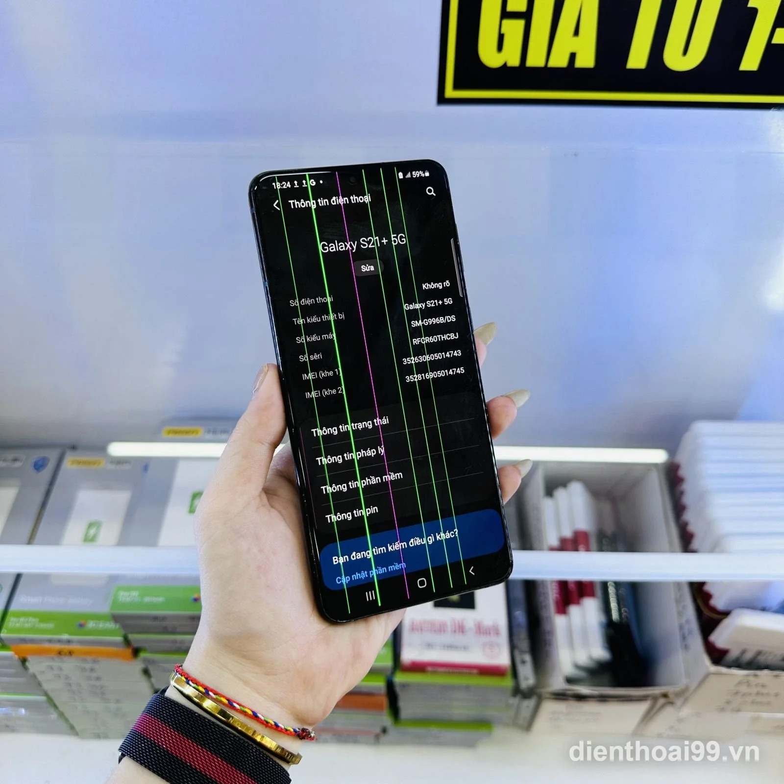 Thay màn hình Samsung Galaxy S21 Plus 5G chính hãng lấy ngay tại Điện Thoại 99 Đà Nẵng