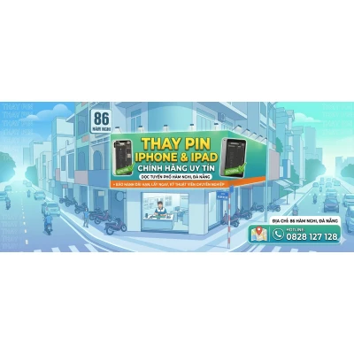 Thay pin iphone & iPad chính hãng uy tín dọc tuyến phố hàm nghi, đà nẵng