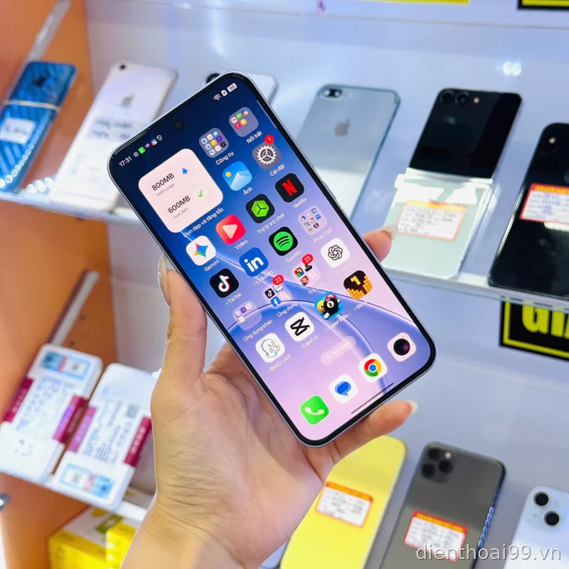 Điện thoại Oppo Reno 15F 8GB/256GB Màu Xanh - Hàng Like New